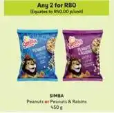 Makro Simba - peanuts or peanuts & raisins offer