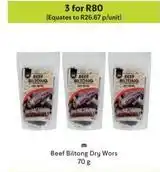 Makro M - beef biltong dry wors offer