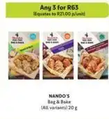 Makro Nando's - bag & bake offer