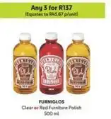 Makro Furniglos - clear or red furniture polish offer