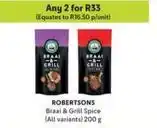 Makro Robertsons - braai & grill spice offer