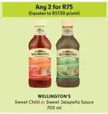 Makro Wellington's - sweet chilli or sweet jalapeño sauce offer