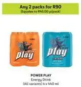 Makro Power play - energy drink offer