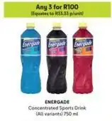 Makro Energade - concentrated sports drink offer