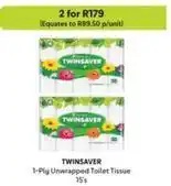 Makro Twinsaver - 1-ply unwrapped toilet tissue offer