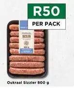 Food Lover's Market Oukraal Sizzler-800g Per Pack offer