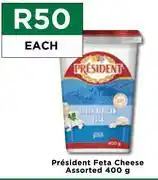 Food Lover's Market President Feta Cheese Assorted-400g Each offer