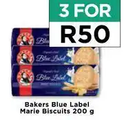 Food Lover's Market Bakers Blue Label Marie Biscuits-For 3 x 200g offer