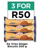 Food Lover's Market De Vries Ginger Biscuits-For 3 x 200g offer