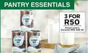 Food Lover's Market Food Lover's Coconut Milk-For 3 x 400ml offer