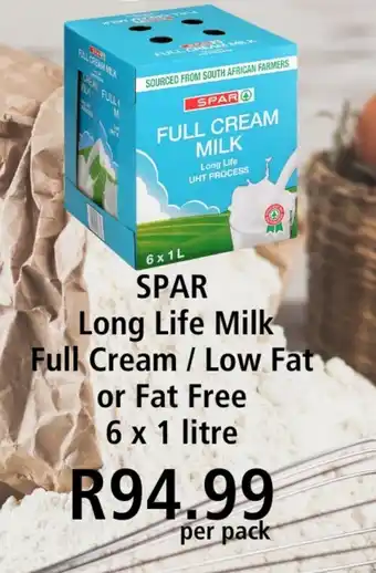 SuperSpar SPAR Long Life Milk Full Cream / Low Fat or Fat Free offer