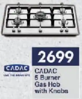 President Hyper CADAC 5 Burner Gas Hob with Knobs offer