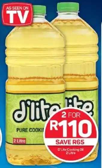 Pick n Pay Hypermarket D'Lite Cooking Oil 2 Litre offer