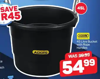 Pick n Pay Hypermarket ADDİS 45 Litre Bucket with Rope Handles offer