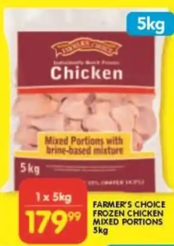 Shoprite FARMER'S CHOICE FROZEN CHICKEN MIXED PORTIONS offer