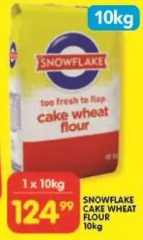 Shoprite SNOWFLAKE CAKE WHEAT FLOUR 10kg offer