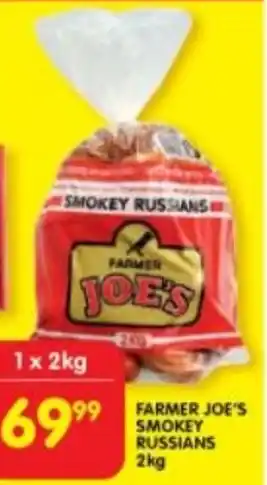 Shoprite FARMER JOE'S SMOKEY RUSSIANS 2kg offer