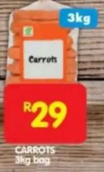 Shoprite CARROTS 3kg bag offer