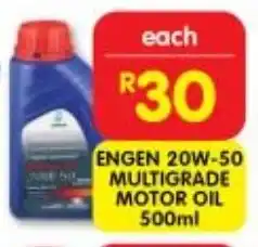 Shoprite ENGEN 20W-50 MULTIGRADE MOTOR OIL 500ml offer