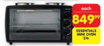 Shoprite ESSENTIALS MINI OVEN 24L offer