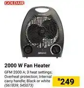 Builders Warehouse Goldair 2000W Fan Heater offer