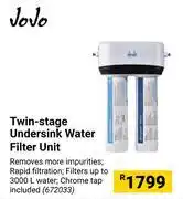 Builders Warehouse JoJo Twin Stage Undersink Water Filter Unit offer