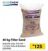 Builders Warehouse Blue Chem 40Kg Filter Sand offer