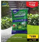 Builders Warehouse Protek 10Kg 15% Lawn & Foliage Fertiliser offer