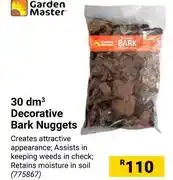 Builders Warehouse Garden Master 30 dm3 Decorative Bark Nuggets offer