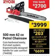 Builders Warehouse Ryobi 500mm 62cc Petrol Chainsaw offer