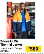 Builders Warehouse 2 Tone Hi Viz Thermal Jacket offer