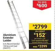 Builders Warehouse Aluminium Extender Ladder 540017 offer