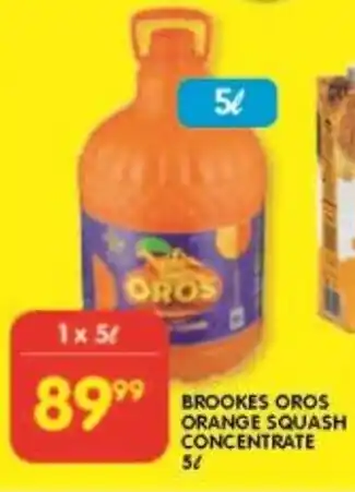 Shoprite BROOKES OROS ORANGE SQUASH CONCENTRATE offer