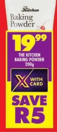 Shoprite THE KITCHEN BAKING POWDER 200g offer