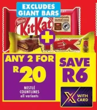 Shoprite NESTLE COUNTLINES all variants offer