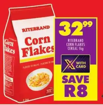 Shoprite RITEBRAND CORN FLAKES CEREAL 1kg offer
