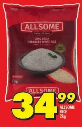 Shoprite ALLSOME RICE 2kg offer