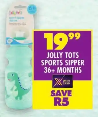 Shoprite JOLLY TOTS SPORTS SIPPER 36+ MONTHS offer