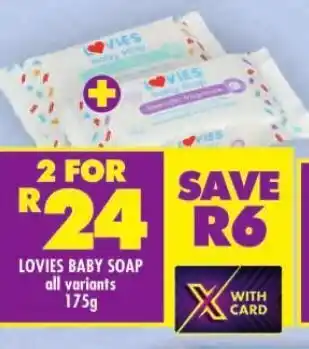 Shoprite LOVIES BABY SOAP offer