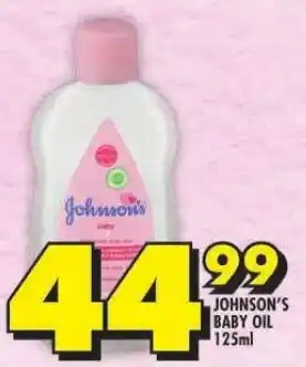 Shoprite JOHNSON'S BABY OIL 125ml offer