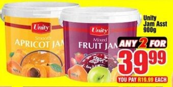 Unity Jam Asst 900g