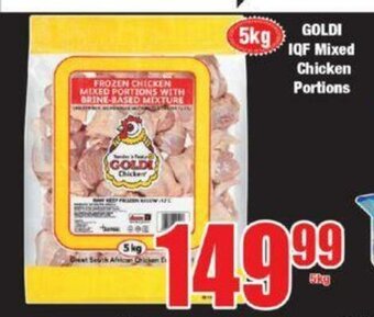 Boxer Goldi IQF Mixed Chicken Portions 5kg offer