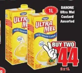 Boxer Danone Ultra Mel Custard Assorted 2 x 1L offer