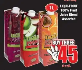 Boxer Liqui-Fruit 100% Fruit Juice Blend Assorted 3 x 1L offer