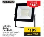 Builders Warehouse Lightworx LED Slim Design Floodlight offer