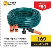 Builders Warehouse Garden Master Hose Pipe & Fittings offer