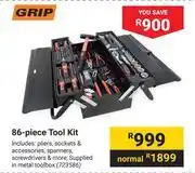 Builders Warehouse Grip 86 Piece Tool Kit offer