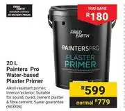 Builders Warehouse Fired Earth 20L Painters Pro Water Based Plaster Primer offer