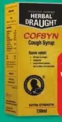 Shoprite HERBAL DRAUGHT COFSYN COUGH SYRUP 50ml offer