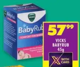 Shoprite VICKS BABYRUB 45g offer